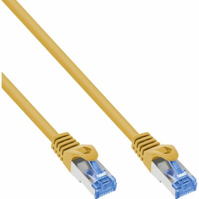S/FTP (PiMF) Patchkábel LSOH TPE 5m cat.6a, žltý, CCA, flexiblný