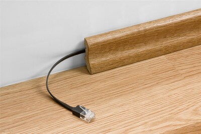 UTP Patchkábel 2m cat.6, hnedý, plochý, Cu