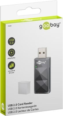 Čítačka USB 2.0 (Konektor USB A), 2 sloty pre karty (MicroSD, SDHC), čierna