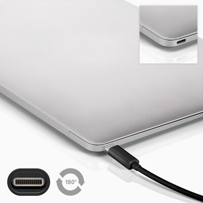 Kábel USB 3.2 Gen 1, Typ C CM/MINI-B(2.0) 0.5m, High Speed, čierny