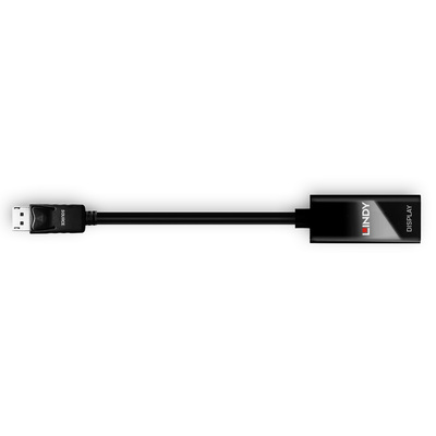 Adaptér DisplayPort/HDMI M/F, 4K@30Hz (DP 1.2, HDMI 1.4), 15cm, čierny