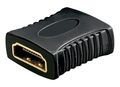 Adaptér/spojka HDMI F/F, 4K@60Hz, 18G, pozl.konektory, čierny
