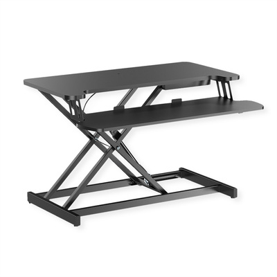 Stojan nastavyteľné pracovisko, 800x400mm, Sit - Stand Up, čierny