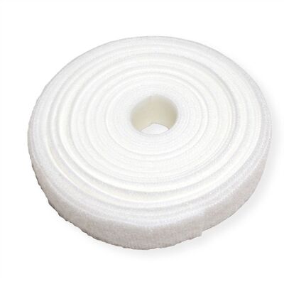 Káblový organizér suchý zips 25m návin, biela farba, šírka 20mm, VELCRO® ONE-WRAP®
