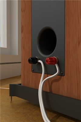 Reproduktorový kábel audio 2x0.75mm², 50m, pomedený, transparentný