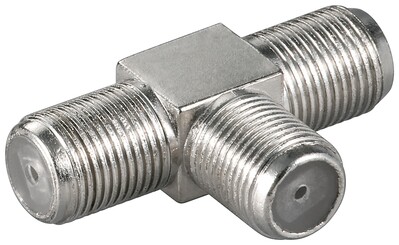 Adaptér F-konektor F/2xF, Zn, 10ks/bal