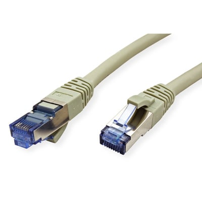 S/FTP (PiMF) Patchkábel LSOH 1m cat.6a, sivý, Cu