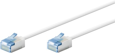 U/FTP Patchkábel LSOH TPE 0.5m cat.6a, biely, slim, Cu, Flex Cable, Eco obal