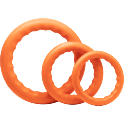 HS Hračka kruh (puller) plávajúci, L - 30cm, netoxický polymér, oranžový