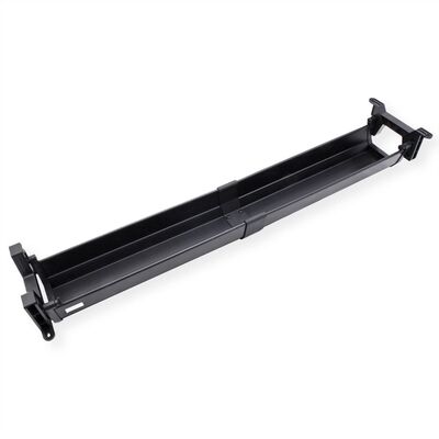 Káblový organizér, žľab na káble pod stôl, plast (ABS), 858x182x118mm (DxHxV), čierny