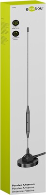 Anténa DVB-T2, passívna, 3 / 6 dBi, 174 - 230 MHz a 470 - 862 MHz, konenktor TV + adaptér F-konektor