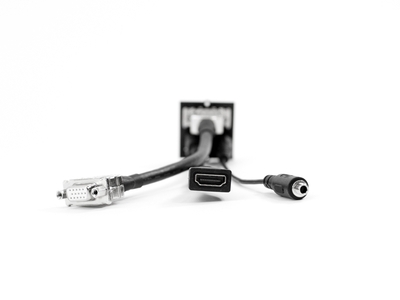 Modul pre BACHMANN, HDMI + VGA + 3.5mm stereo jack, F/F, 0.2m, čierny