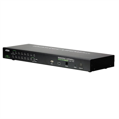 KVM switch/prepínač cez IP, 16PC, 32 remote users, 1 local, VGA, PS2+USB, HotKeys, O
