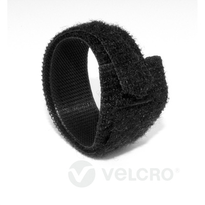 Zväzovacie lanko, suchý zips, 150x20mm, 100ks/bal, čierne, VELCRO® ONE-WRAP®