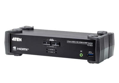 KVM 2PC, HDMI 2.0  USB 3.0  Audio, čierny