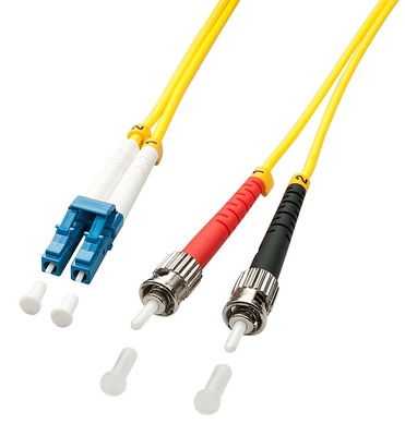 Fiber kábel LC-ST, 5m Duplex OS2(9/125µm), LSOH, 3mm, žltý