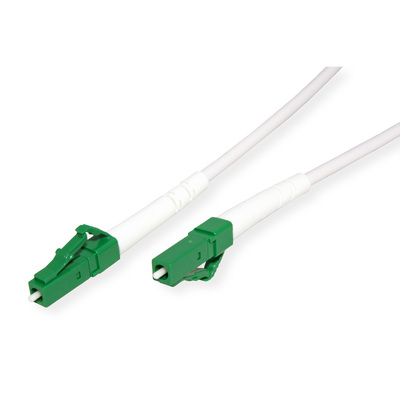 Fiber kábel LC/APC-LC/APC, 7m Simplex OS2(9/125µm), LSOH, 1.2mm, biely