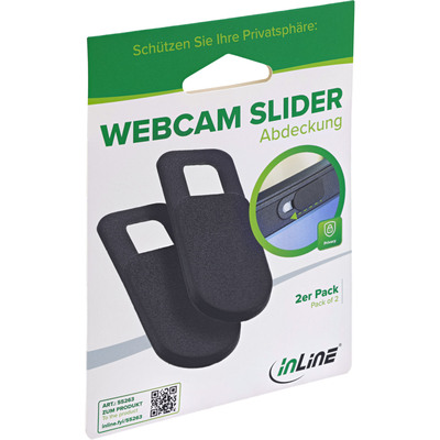 Bezpečnostná krytka webkamery, slider, čierna, 2ks/bal