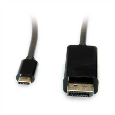 Kábel USB 3.1 Typ C na DisplayPort M/M 1m, 4K@60Hz UHD, čierny