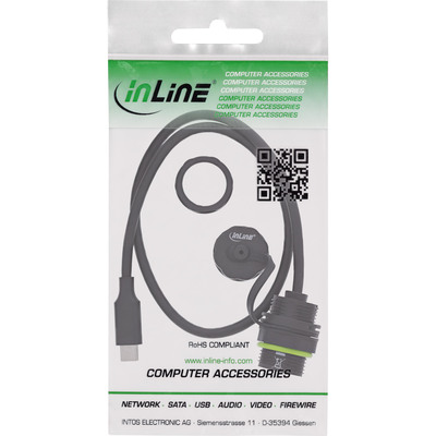 Chránička "SPOJKA" USB-C, zásuvka-konektor 50cm, tienená, vodeodolná prachuvzdorná IP68