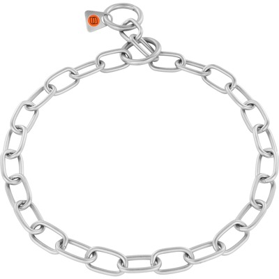 Obojok retiazkový sťahovací 3mm/49cm, stredné oko, nerezová oceľ, HS