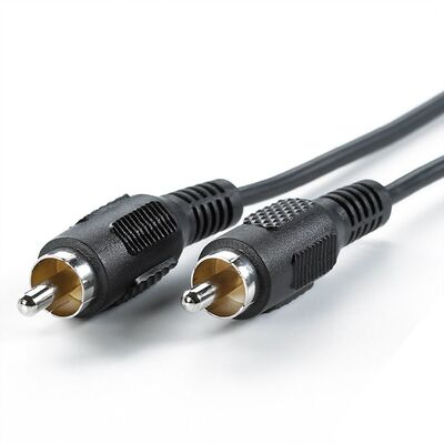 Kábel Cinch 1x audio M/M 2.5m, čierny