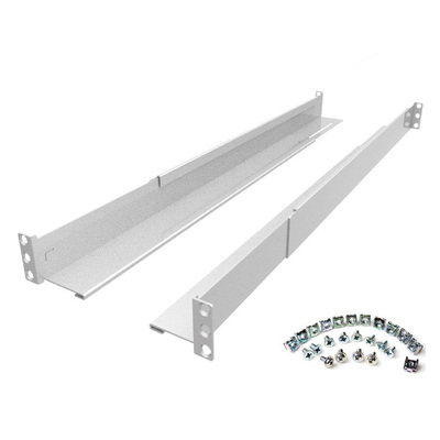Podporné koľajnice do racku pre UPS, 600–900mm, 80kg, sivé, 2ks/bal