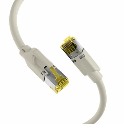 S/FTP (PiMF) Patchkábel LSOH, 0.5m cat.6a, sivý, Cu, Draka UC900 s TM31