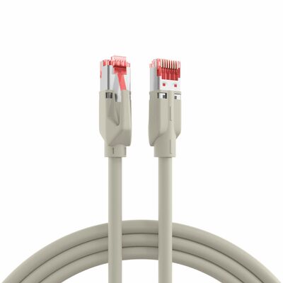 S/FTP (PiMF) Patchkábel LSOH 0.5m cat.6a, sivý, Cu UC900 s TM21