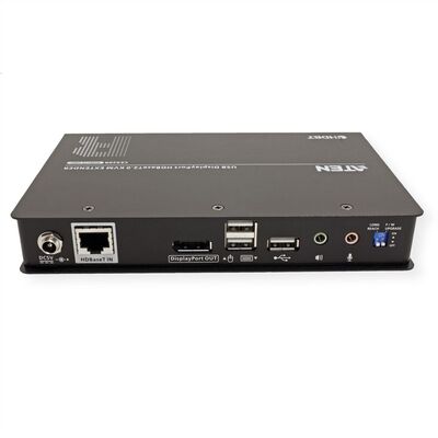 Predĺženie KVM cez TP do 100m, DisplayPort v1.2, USB, RS232, LAN, Audio (3.5mm jack), 4K@60Hz
