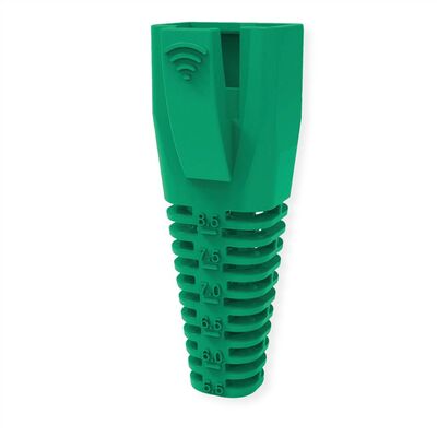Krytka na konektor RJ45, pre ø 5.5 až 8.5mm, zelená, 10ks/bal