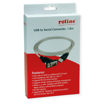 Redukcia z USB na RS232, 9pin, 1.8m