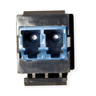 Konektor Keystone LC Duplex F/F, Singlemode OS2, čierny