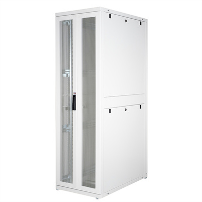 19" Rack na podlahu 42U, 1970x600x1000mm (HxWxD), PRO, Plexiglas, sivý