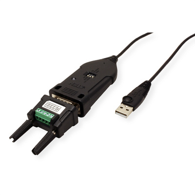 Káblový adaptér USB na RS422/RS485 (M), 9pin, 1.2m, čierny