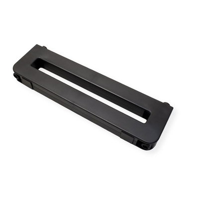 Stojan/podstavec na notebook/monitor, výškovo nastaviteľný, XL, drevený, čierny