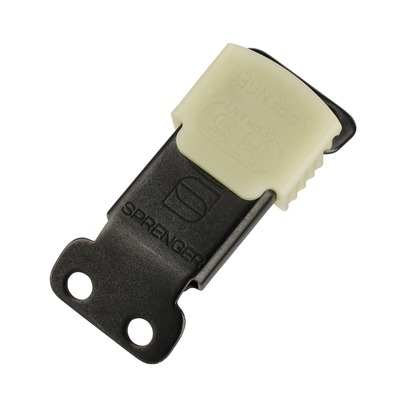 Náhradná bezpečnostná spona ClicLock, na ostnatý obojok 2.25mm, fluorescenčný obal, čierna, HS