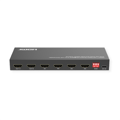 Video selektor/switch HDMI 4IN/2OUT, Audio Extraktor, UHD 4K@60Hz, Matrix