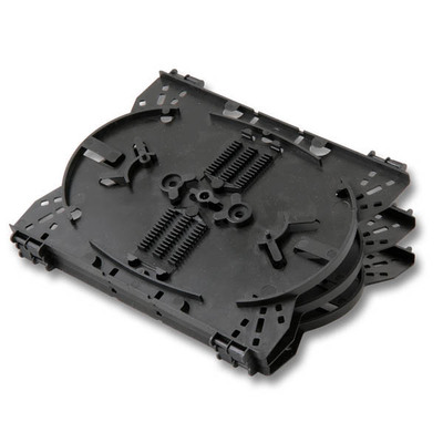 Optická kazet / držiak na 2x12 spojov / zvarov, čierny, bez krytu (kryt 53100.110)