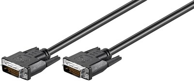 Kábel DVI-D M/M 1.8m, Dual-Link, 3840x2160@30Hz, čierny