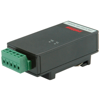 Konvertor z USB na RS422/485, DIN, čierny