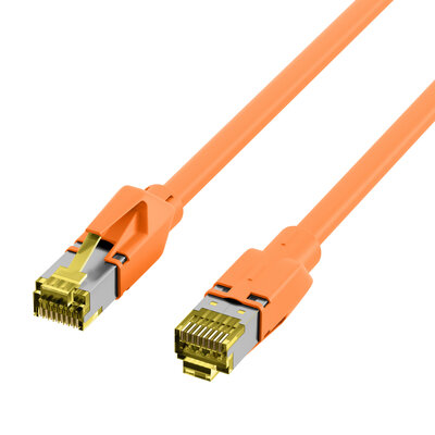 S/FTP (PiMF) Patchkábel LSOH 1.5m cat.6a, oranžový, Cu, Draka UC900 s TM31