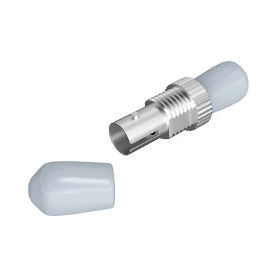 Spojka/Adaptér optická ST-ST, OM1-5, simplex, keramický spojovací člen, kovová