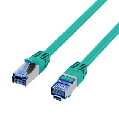 S/FTP (PiMF) Patchkábel LSOH 0.15m cat.7, zelený, Cu, SuperFlex