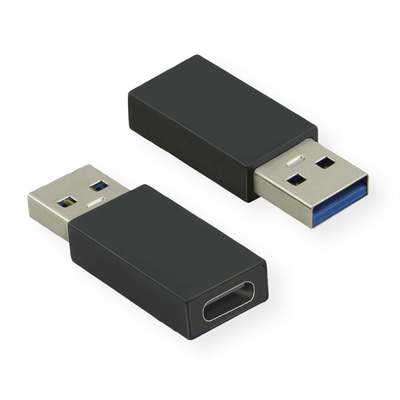 Adaptér USB 3.1 Typ C, AM/CF, 5GBit/s, Dongle, čierny