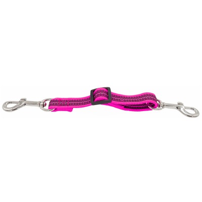 Bezpečnostná spona, pogumovaná, reflexná, nylon, žltá, HS