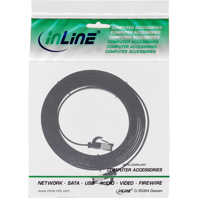 U/FTP (PiMF) Patchkábel LSOH 2m cat.8.1, čierny, plochý, Cu