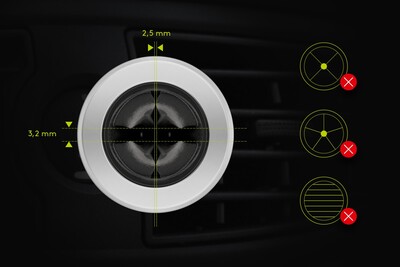 Držiak do auta univerzálny na mobil magnetický do ventilácie SLIM