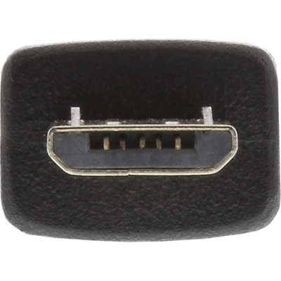 Kábel USB 2.0 A-MICRO-B M/M 0.3m, High Speed, čierny