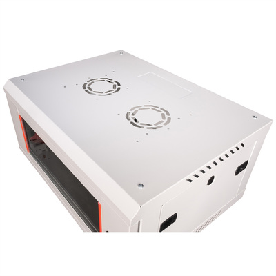 19" Rack na stenu 4U, sivý, 290x600x450mm (HxWxD), odnímateľné bočnice